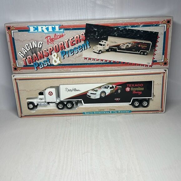 Ertl White Rose 1992 Ltd Edn 1/64 #28 DAVEY ALLISON HAVOLINE TEXACO Transporter - Picture 1 of 6